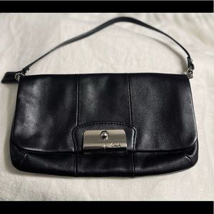 COACH Black Leather Small Purse or Wristlet.